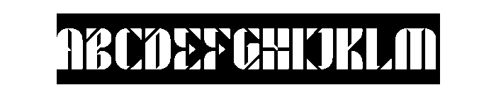 ROBOT LIFE-Inverse Font UPPERCASE