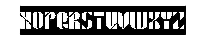 ROBOT LIFE-Inverse Font UPPERCASE