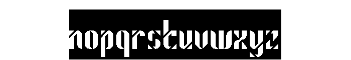 ROBOT LIFE-Inverse Font LOWERCASE