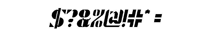 ROBOT LIFE Italic Font OTHER CHARS