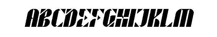 ROBOT LIFE Italic Font UPPERCASE