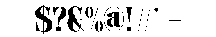 ROCA POVA-Regular Font OTHER CHARS