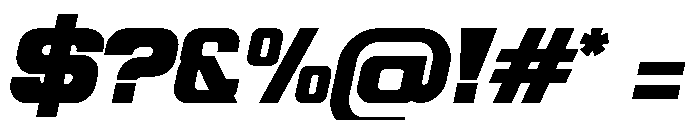 ROKKER Bold Italic Font OTHER CHARS