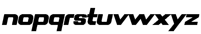 ROKKER Bold Italic Font LOWERCASE