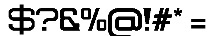 ROKKER ExtraLight Font OTHER CHARS