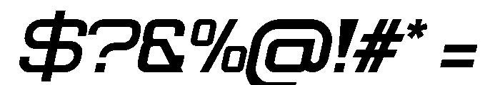 ROKKER Extralight Italic Font OTHER CHARS