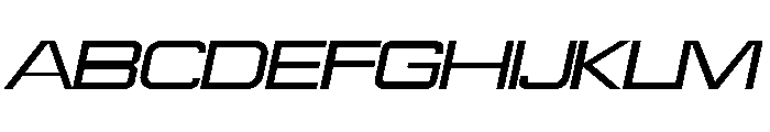 ROKKER Extralight Italic Font UPPERCASE