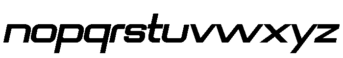 ROKKER Extralight Italic Font LOWERCASE