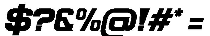 ROKKER Italic Font OTHER CHARS