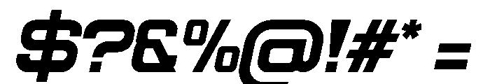 ROKKER Light Italic Font OTHER CHARS