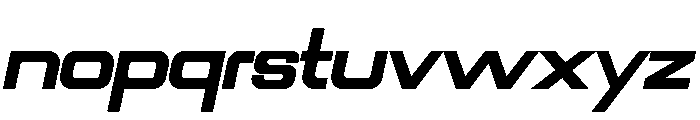 ROKKER Light Italic Font LOWERCASE