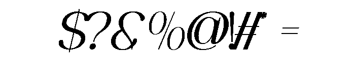 ROMENS DAWN Italic Font OTHER CHARS