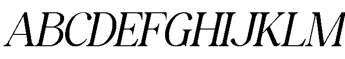ROMENS DAWN Italic Font UPPERCASE