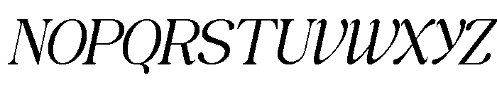 ROMENS DAWN Italic Font UPPERCASE
