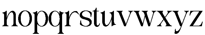 ROMENS DAWN REGULAR Regular Font LOWERCASE