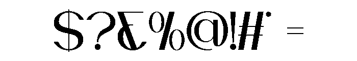 ROOVEN-Regular Font OTHER CHARS