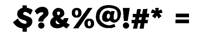 ROUGH BLOCKED Bold Font OTHER CHARS