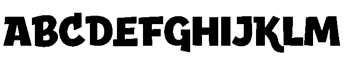 ROUGH BLOCKED Bold Font UPPERCASE