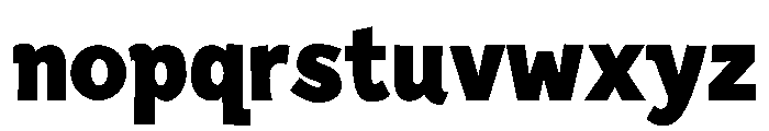 ROUGH BLOCKED Bold Font LOWERCASE