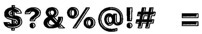 ROUGH FRAME Font OTHER CHARS