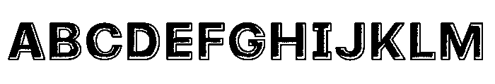 ROUGH FRAME Font UPPERCASE