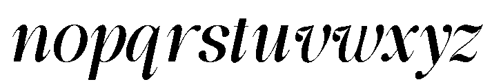 ROULENATELIER-Italic Font LOWERCASE
