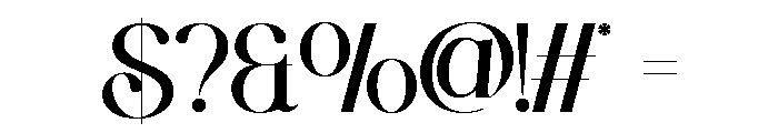 ROULENATELIER-Regular Font OTHER CHARS
