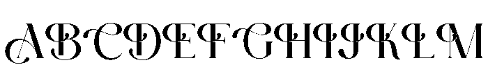 ROULENATELIER-Regular Font UPPERCASE