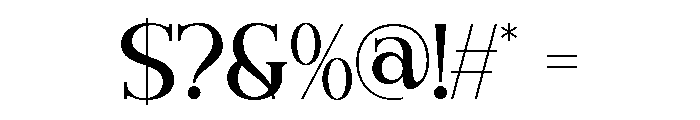 ROVIEN-Regular Font OTHER CHARS