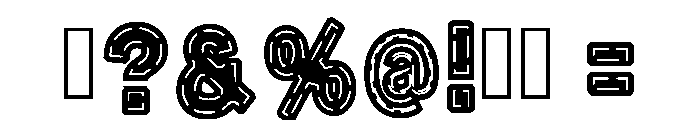 Road Maps Regular Font OTHER CHARS