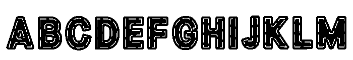 Road Maps Regular Font UPPERCASE