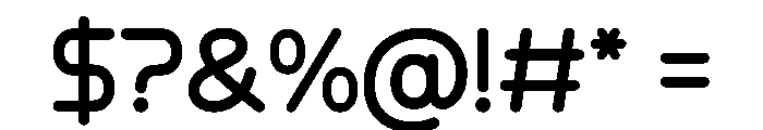 Roader Font OTHER CHARS
