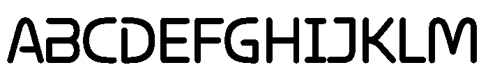 Roader Font UPPERCASE