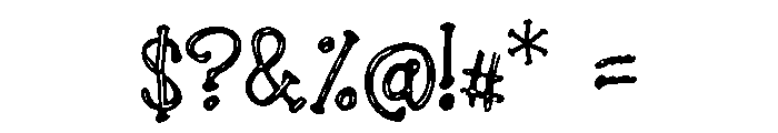 Roadhouse Font OTHER CHARS