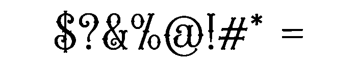 Roadix Font OTHER CHARS