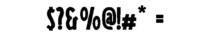 Roadside Regular Font OTHER CHARS