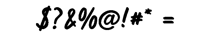 Roadside Script Font OTHER CHARS