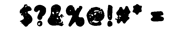 Roadster Customs Sans 01 Textured Font OTHER CHARS