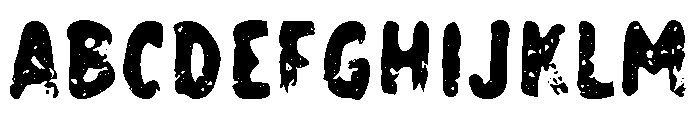 Roadster Customs Sans 01 Textured Font UPPERCASE