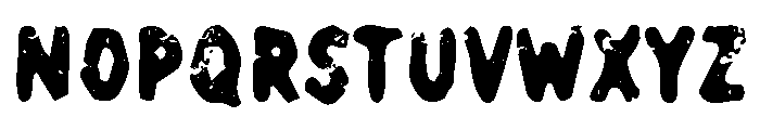 Roadster Customs Sans 01 Textured Font LOWERCASE