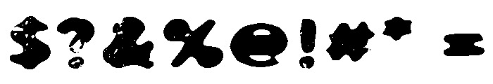 Roadster Customs Sans 02 Textured Font OTHER CHARS