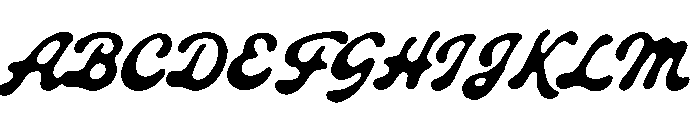 Roadster Customs Script Regular Font UPPERCASE
