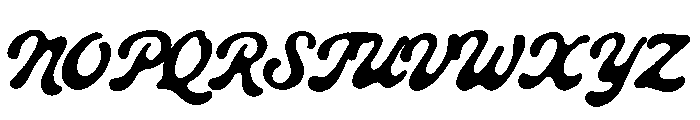 Roadster Customs Script Regular Font UPPERCASE