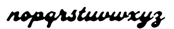 Roadster Customs Script Regular Font LOWERCASE