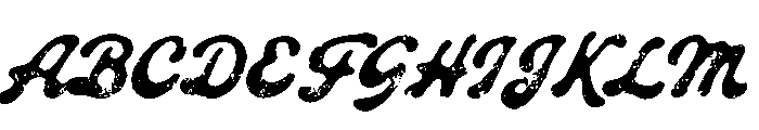 Roadster Customs Script Textured Font UPPERCASE