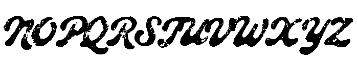 Roadster Customs Script Textured Font UPPERCASE