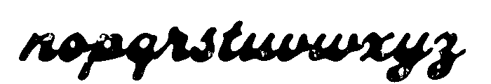 Roadster Customs Script Textured Font LOWERCASE