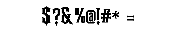 Roar King Font OTHER CHARS