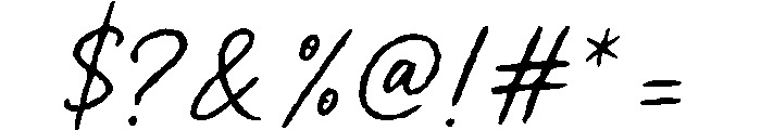 Roastery Handmade Distort Font OTHER CHARS