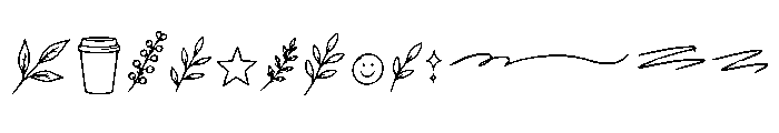 Roastery Handmade Doodles Font LOWERCASE